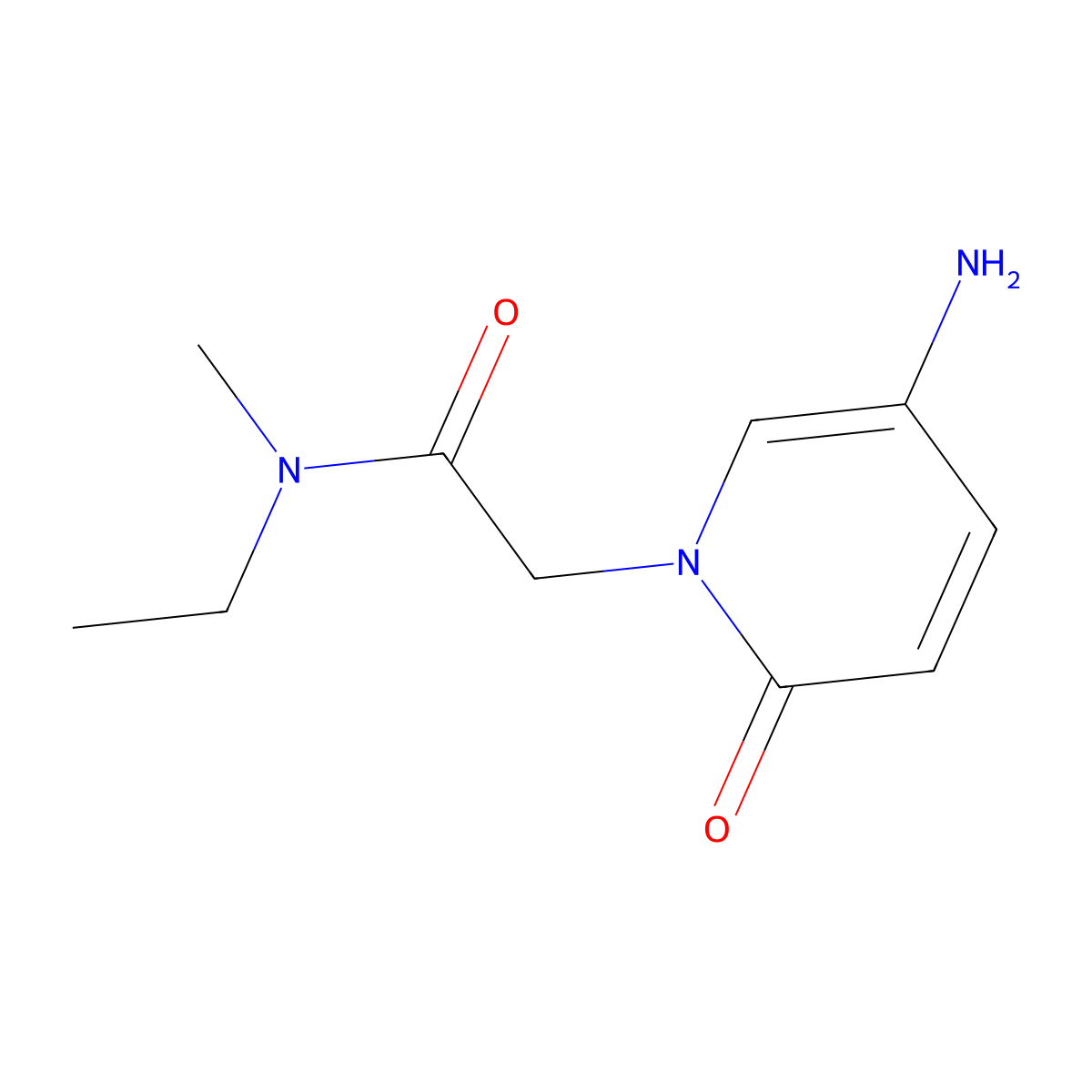 2-(5-Amino-2-oxopyridin-1(2h)-yl)-N-ethyl-N-methylacetamide molecular structure, CAS 1095611-64-5