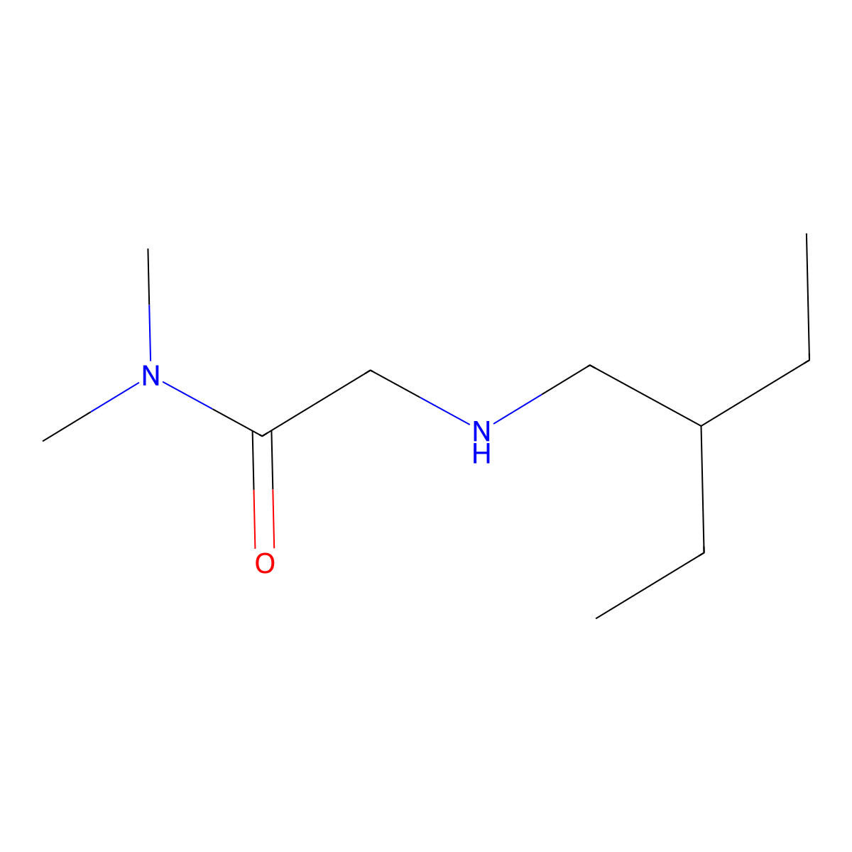 2-[(2-Ethylbutyl)amino]-N,N-dimethylacetamide molecular structure, CAS 1095615-26-1