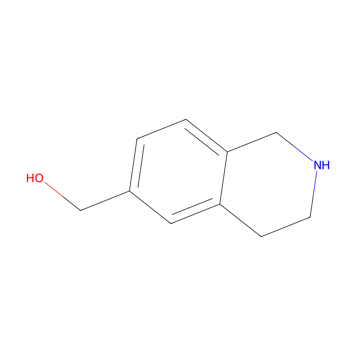 (1,2,3,4-Tetrahydro-isoquinolin-6-YL)-methanol molecular structure, CAS 1095715-75-5
