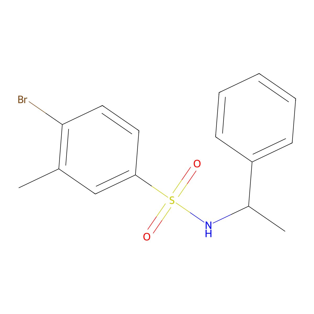 [(4-Bromo-3-methylphenyl)sulfonyl](phenylethyl)amine molecular structure, CAS 1095829-92-7