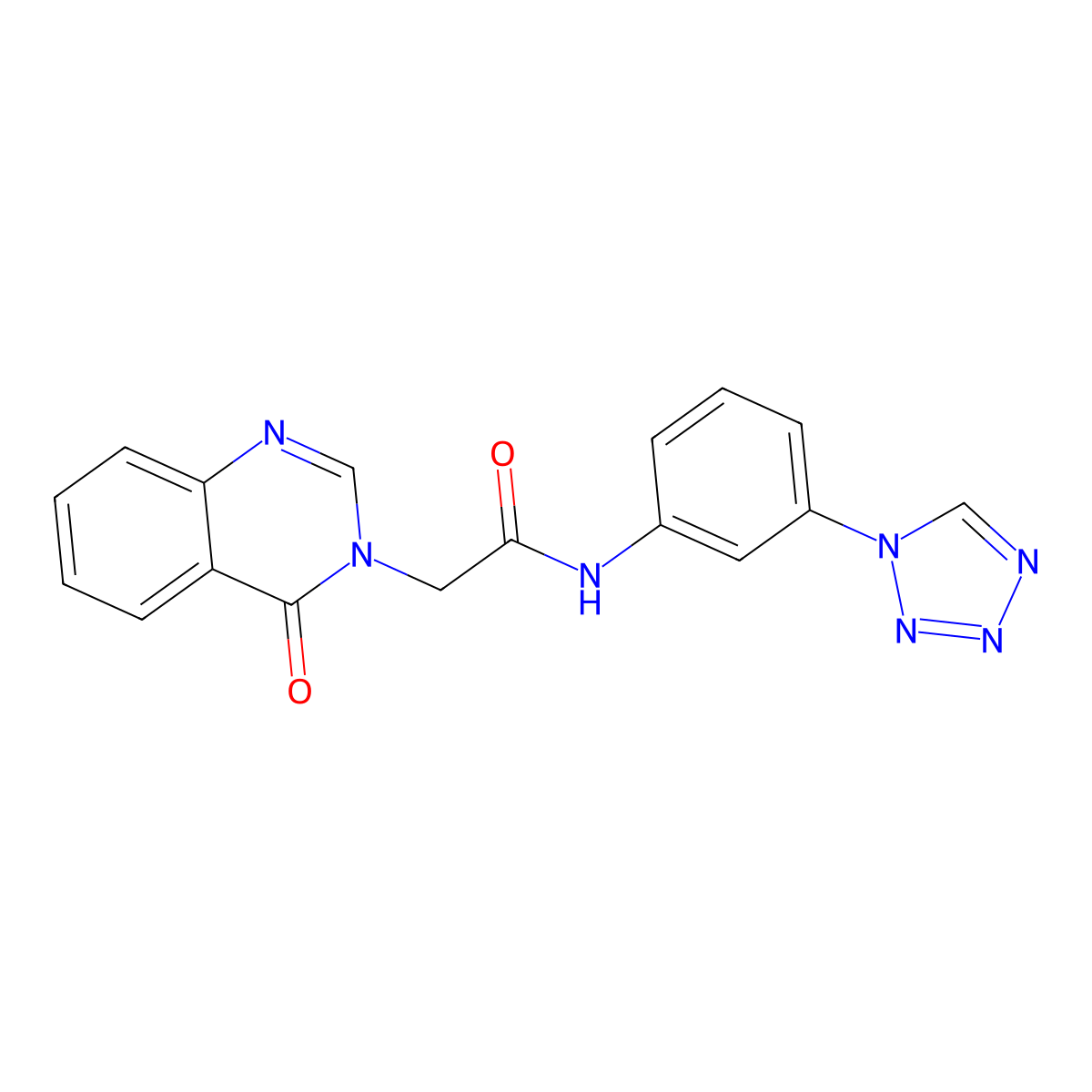 2-(4-oxoquinazolin-3(4H)-yl)-N-[3-(1H-tetrazol-1-yl)phenyl]acetamide molecular structure, CAS 1095837-75-4