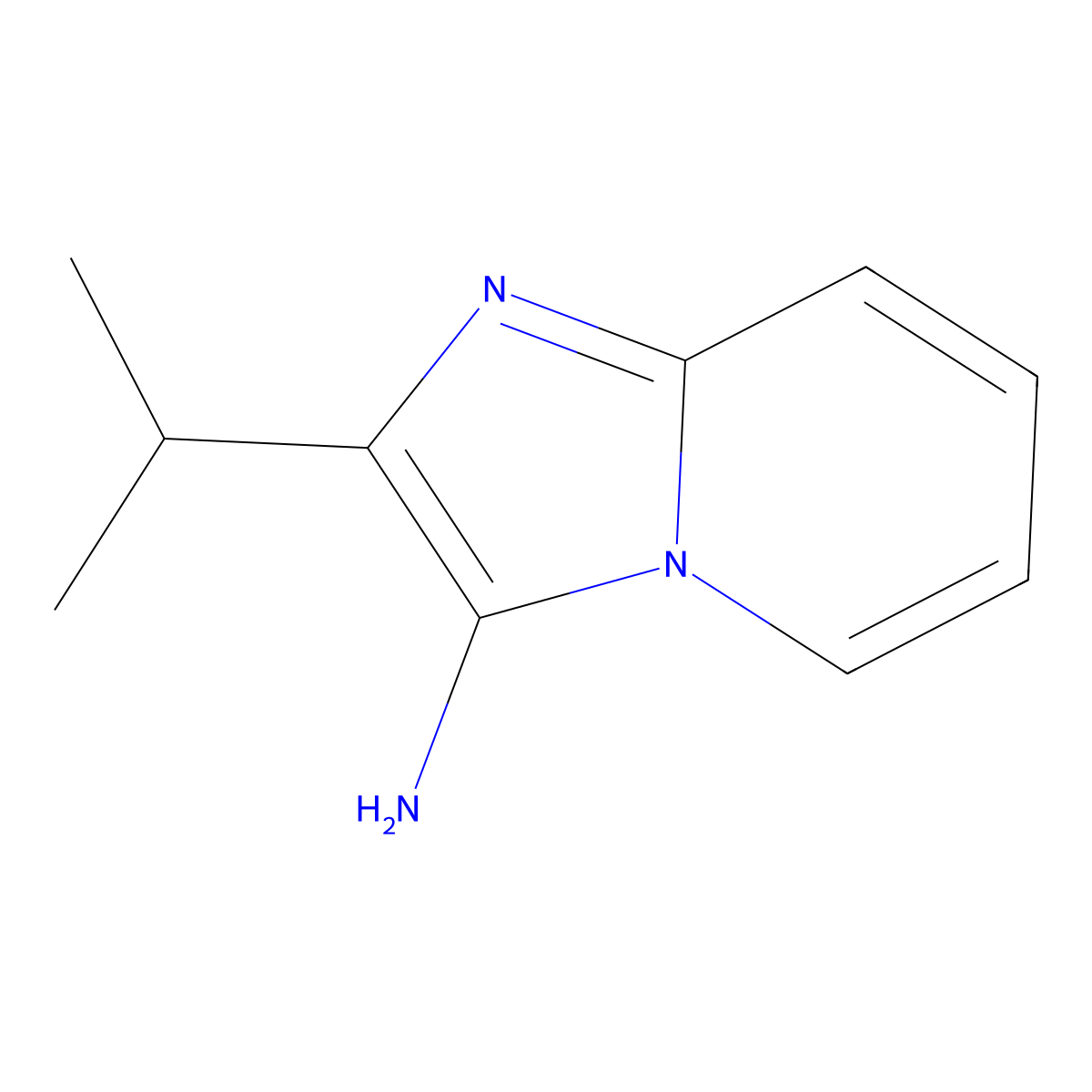 2-(Propan-2-yl)imidazo[1,2-a]pyridin-3-amine molecular structure, CAS 1095845-16-1