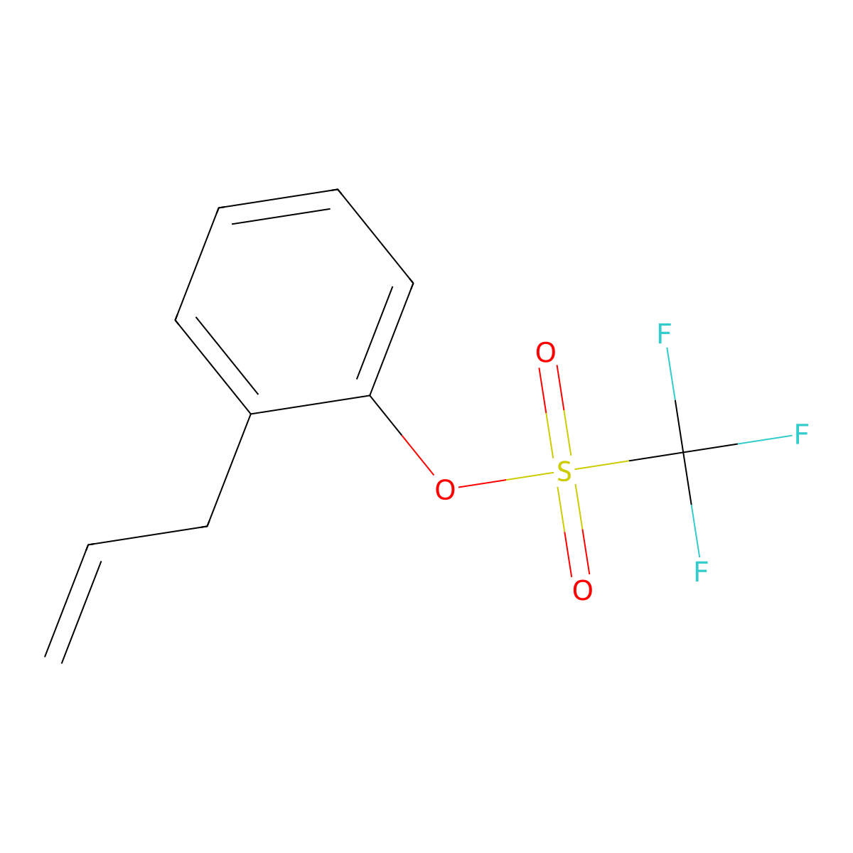 2-Allylphenyl trifluoromethanesulfonate molecular structure, CAS 109586-43-8