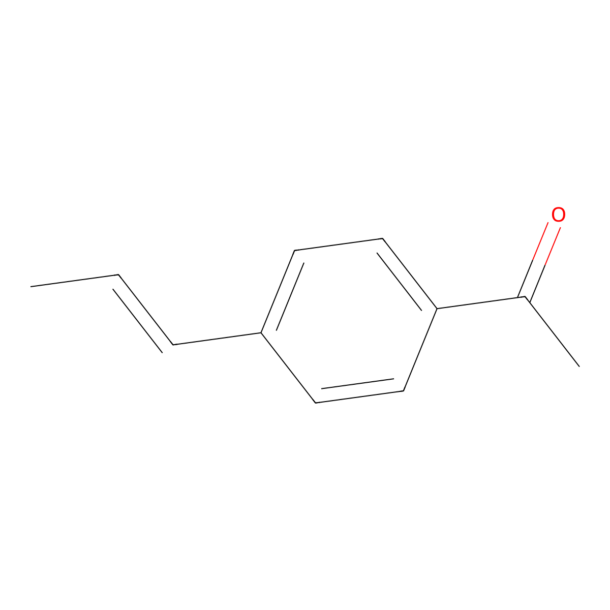 1-[4-[(E)-prop-1-enyl]phenyl]ethanone molecular structure, CAS 109586-46-1