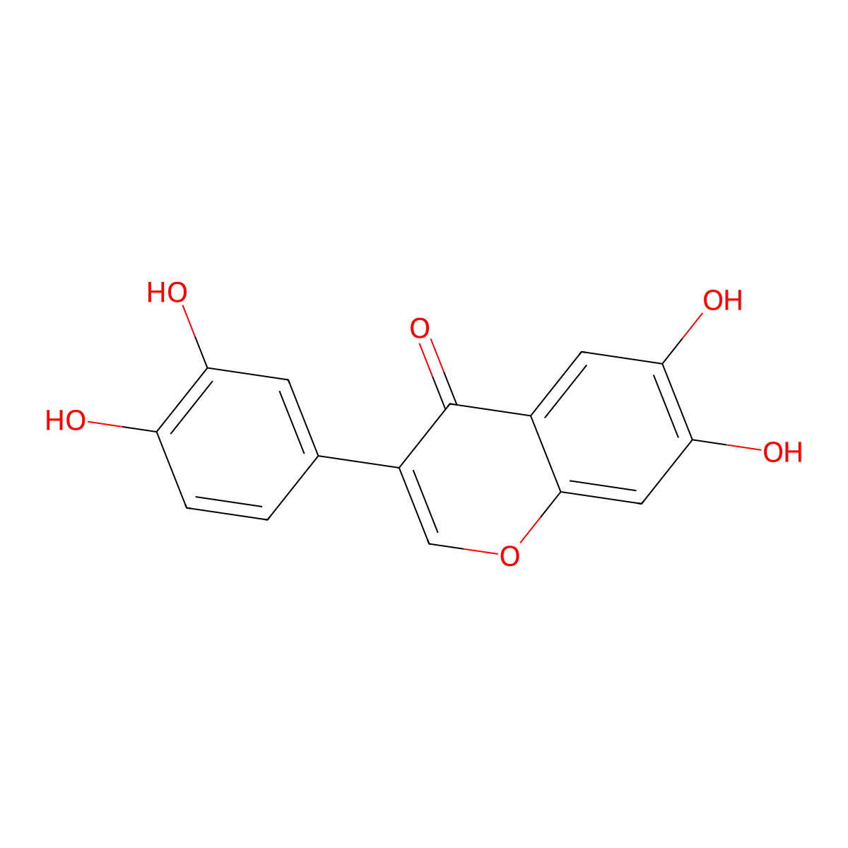 6,7,3',4'-Tetrahydroxyisoflavone molecular structure, CAS 109588-95-6