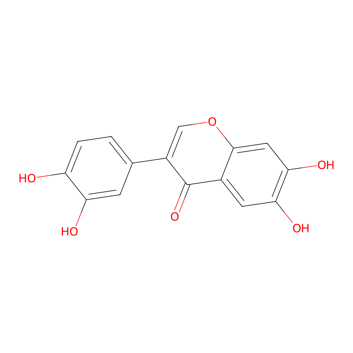 6,7,3',4'-Tetrahydroxyisoflavone molecular structure, CAS 109588-95-6