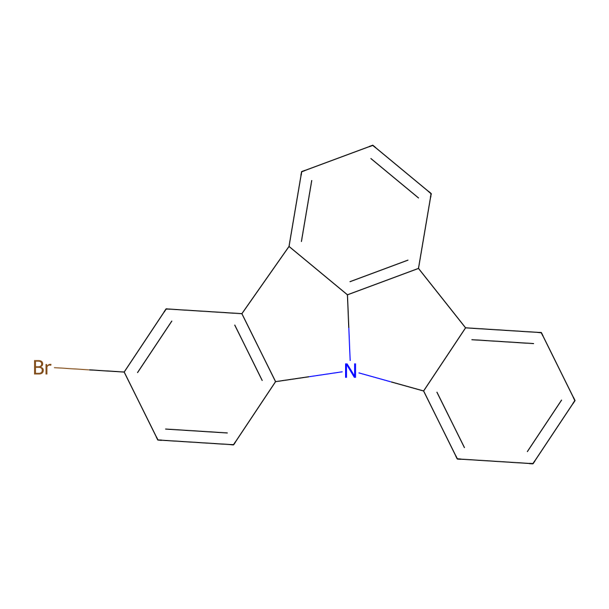 5-Bromoindolo[3,2,1-jk]carbazole molecular structure, CAS 109589-98-2