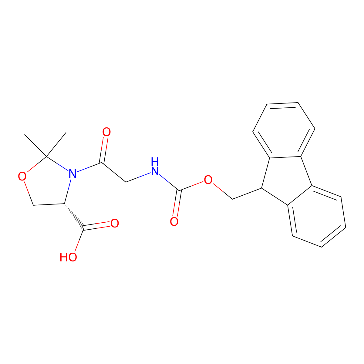 Fmoc-Gly-Ser(Psi(Me,Me)Pro)-OH molecular structure, CAS 1095952-22-9