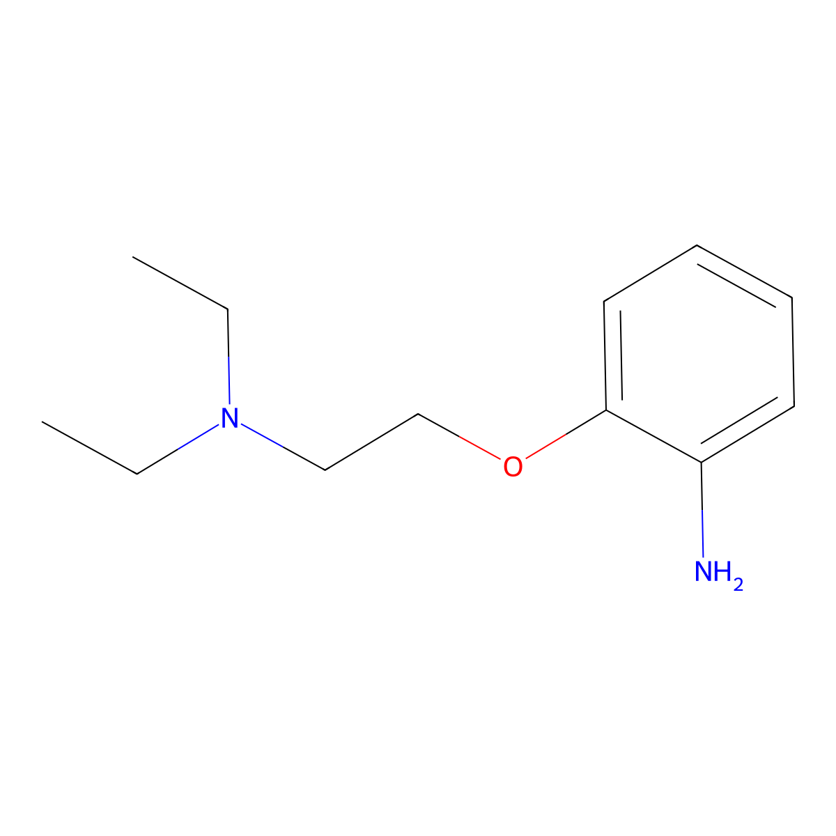 2-[2-(Diethylamino)ethoxy]aniline molecular structure, CAS 109598-74-5