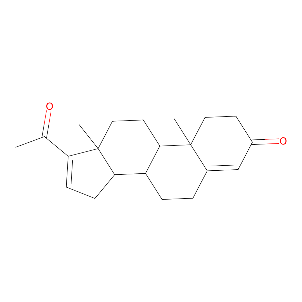 Pregna-4,16-diene-3,20-dione molecular structure, CAS 1096-38-4