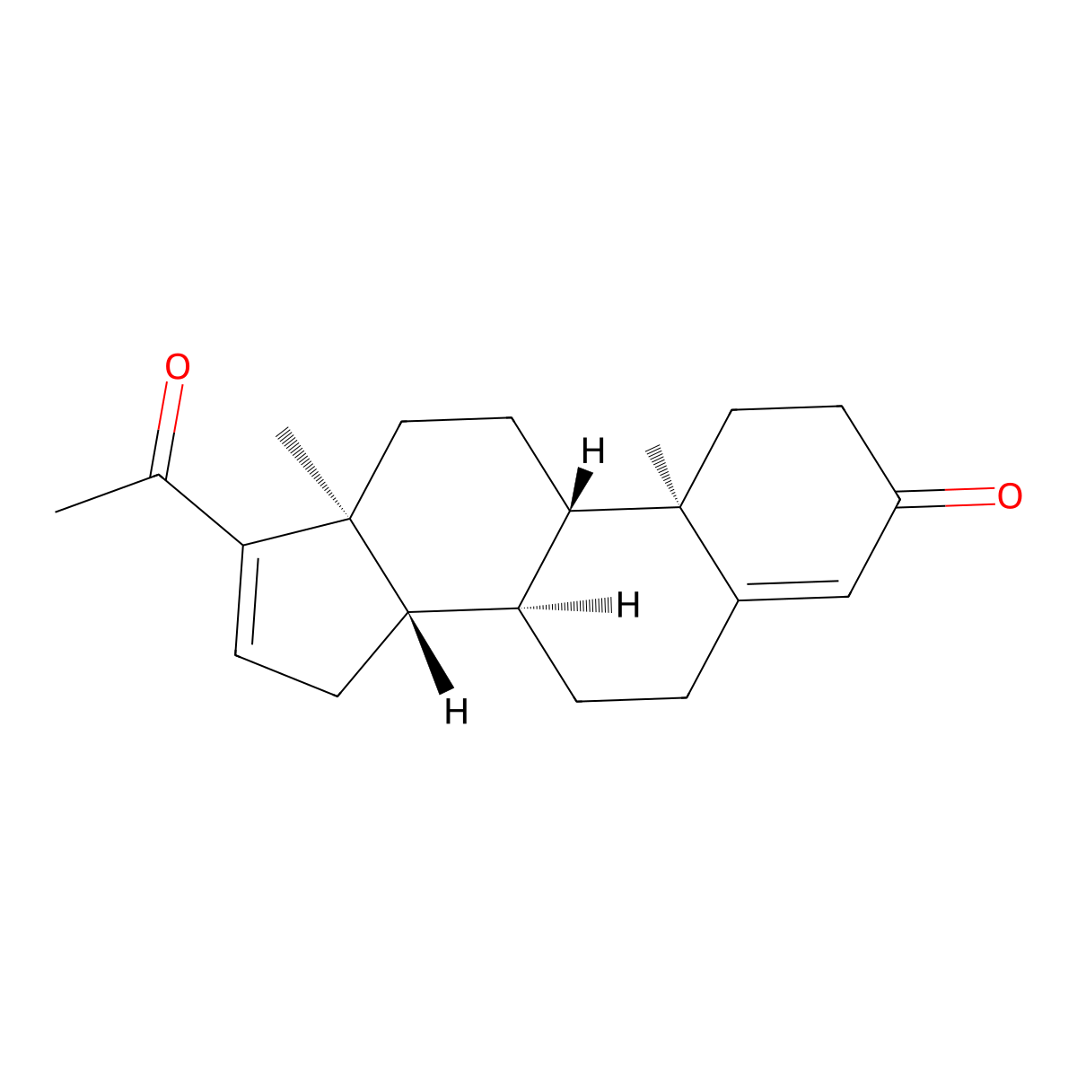 Pregna-4,16-diene-3,20-dione molecular structure, CAS 1096-38-4