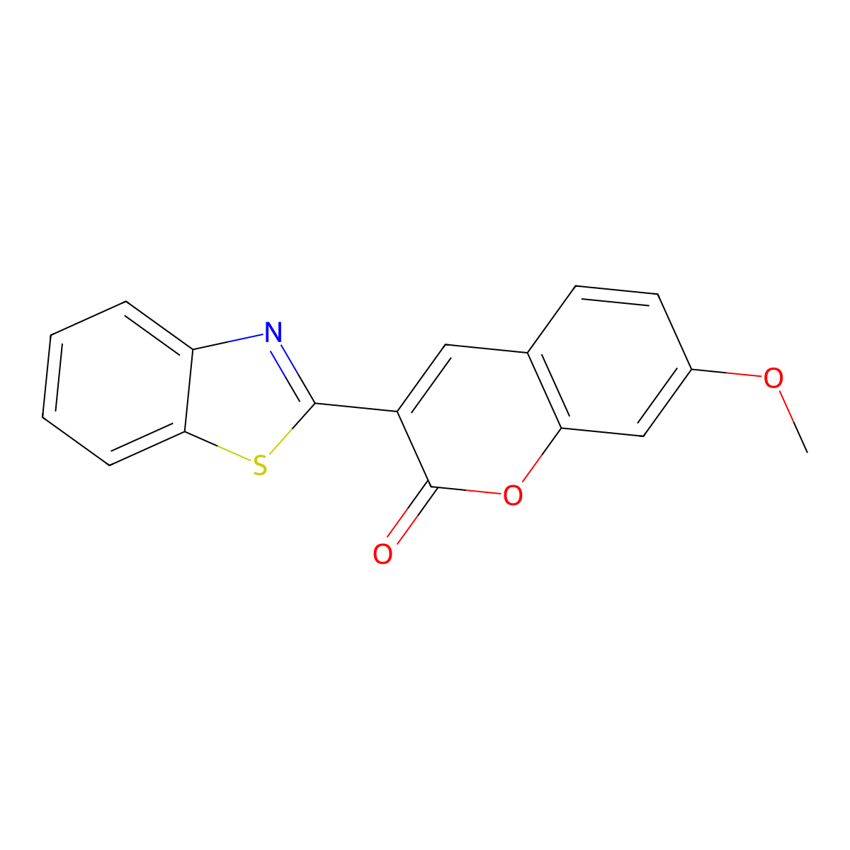 3-(1,3-benzothiazol-2-yl)-7-methoxy-2H-chromen-2-one molecular structure, CAS 109601-85-6