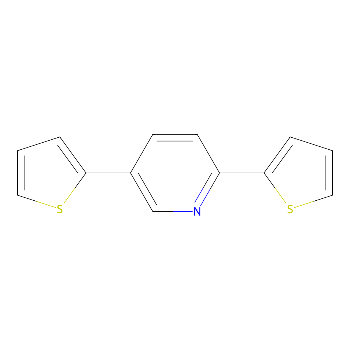 2,5-Bis(2-thienyl)pyridine molecular structure, CAS 109612-01-3