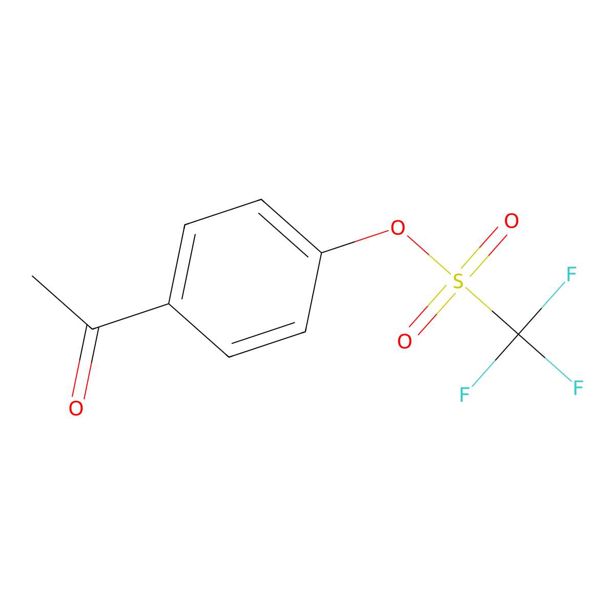 4-Acetylphenyl Trifluoromethanesulfonate molecular structure, CAS 109613-00-5