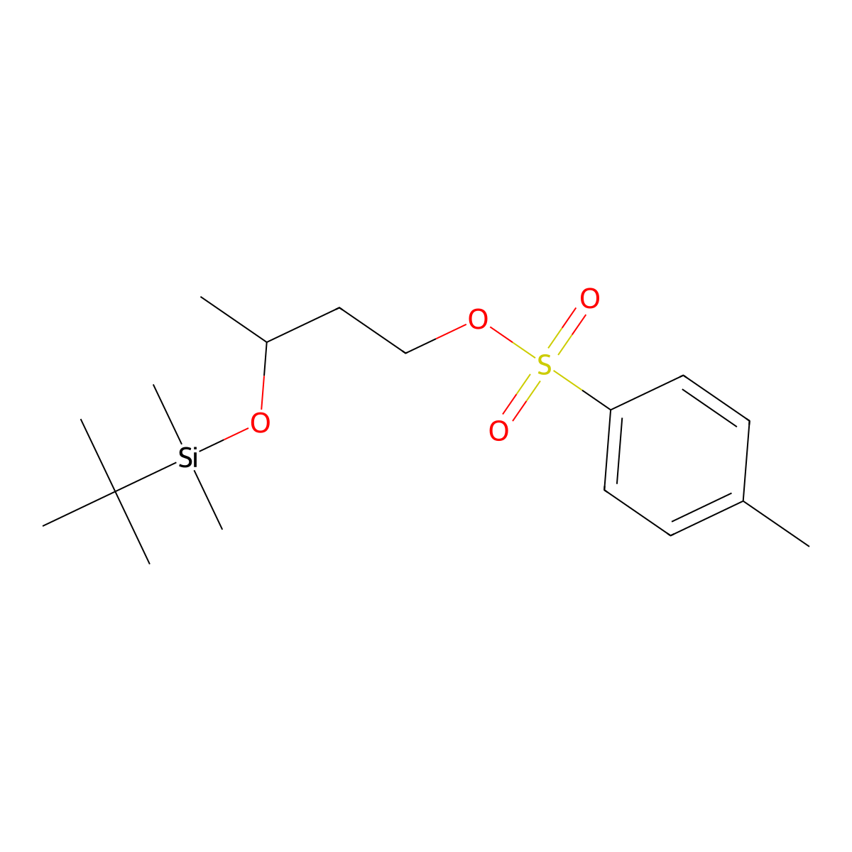(R)-3-((Tert-butyldimethylsilyl)oxy)butyl 4-methylbenzenesulfonate molecular structure, CAS 109613-35-6