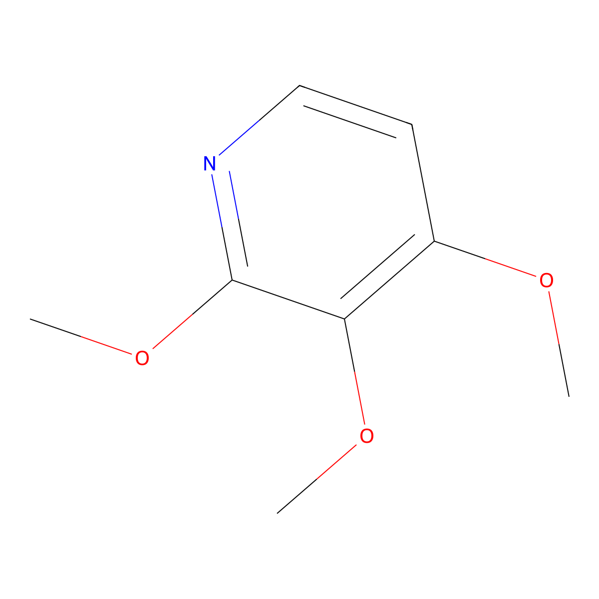 2,3,4-Trimethoxypyridine molecular structure, CAS 109613-92-5