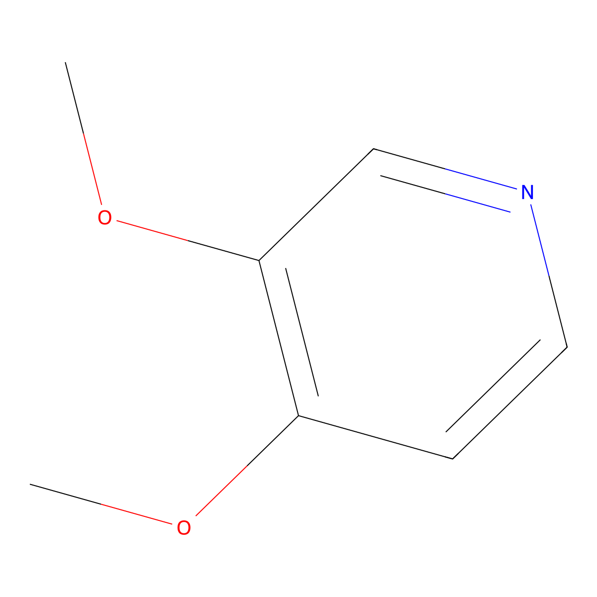 3,4-Dimethoxypyridine molecular structure, CAS 109613-93-6