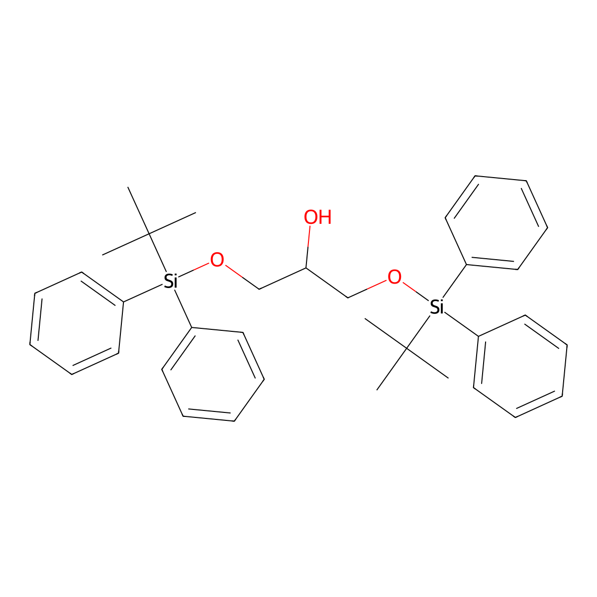1,3-di-O-tert-butyldiphenylsilylglycerol molecular structure, CAS 1096143-75-7