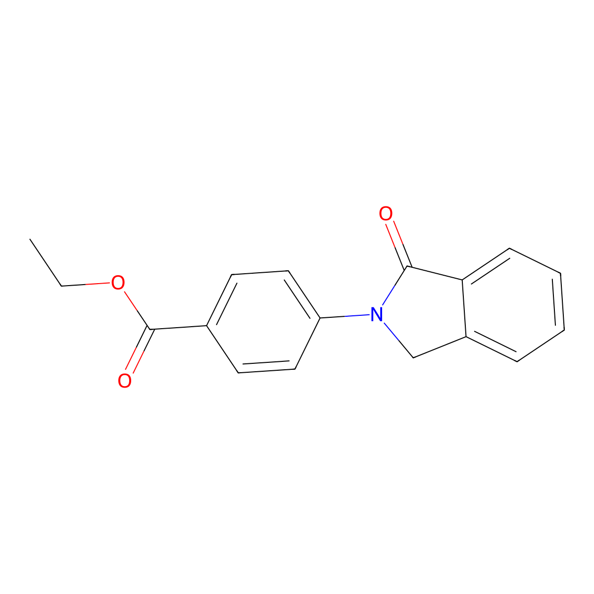 Ethyl 4-(1-oxoisoindolin-2-yl)benzoate molecular structure, CAS 109621-43-4
