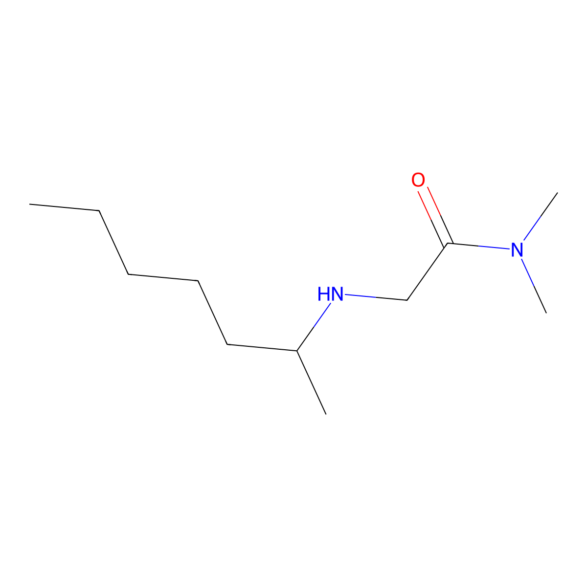 2-[(Heptan-2-yl)amino]-N,N-dimethylacetamide molecular structure, CAS 1096258-38-6