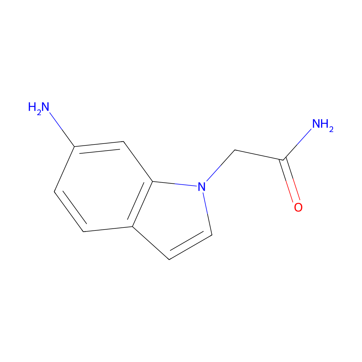 2-(6-Amino-1H-indol-1-YL)acetamide molecular structure, CAS 1096264-67-3