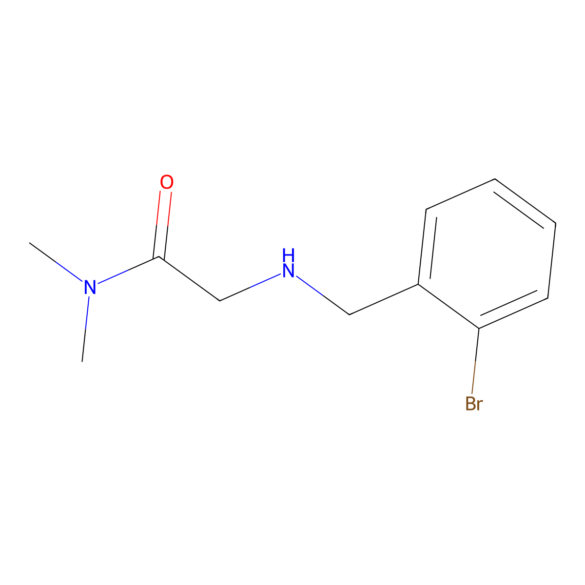 2-((2-Bromobenzyl)amino)-N,N-dimethylacetamide molecular structure, CAS 1096272-47-7