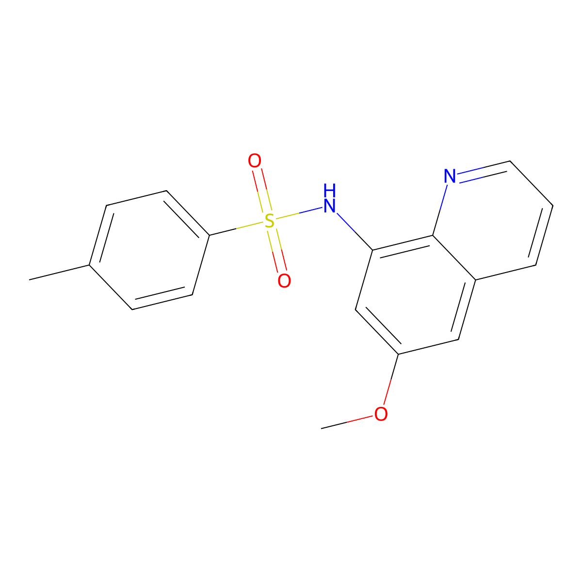 N-(6-Methoxy-8-quinolinyl)-4-methylbenzenesulfonamide molecular structure, CAS 109628-27-5