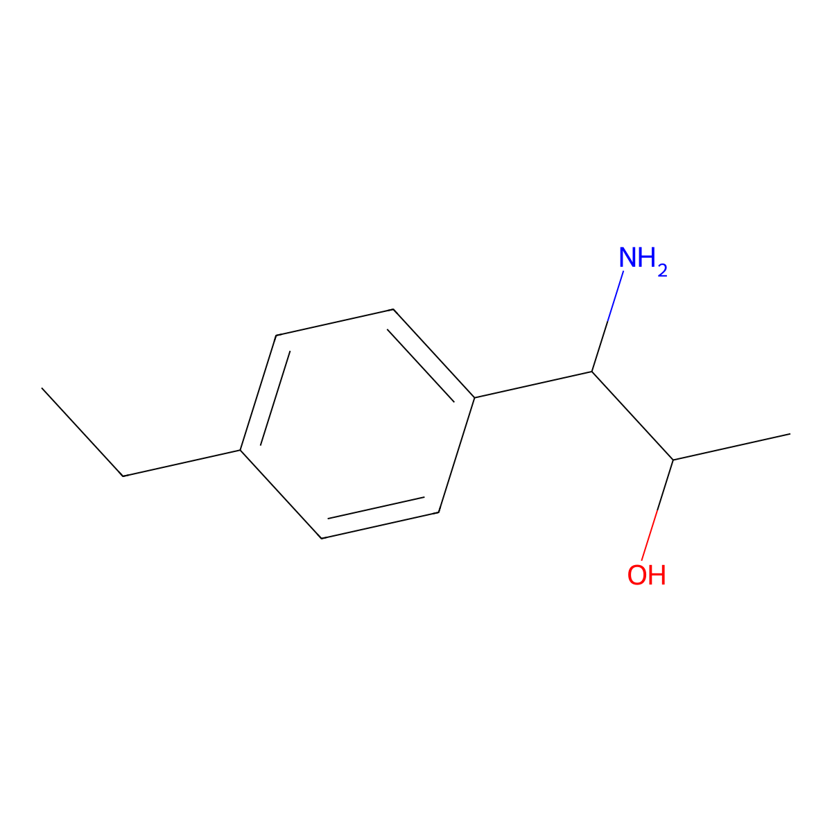 1-Amino-1-(4-ethylphenyl)propan-2-OL molecular structure, CAS 1096285-16-3