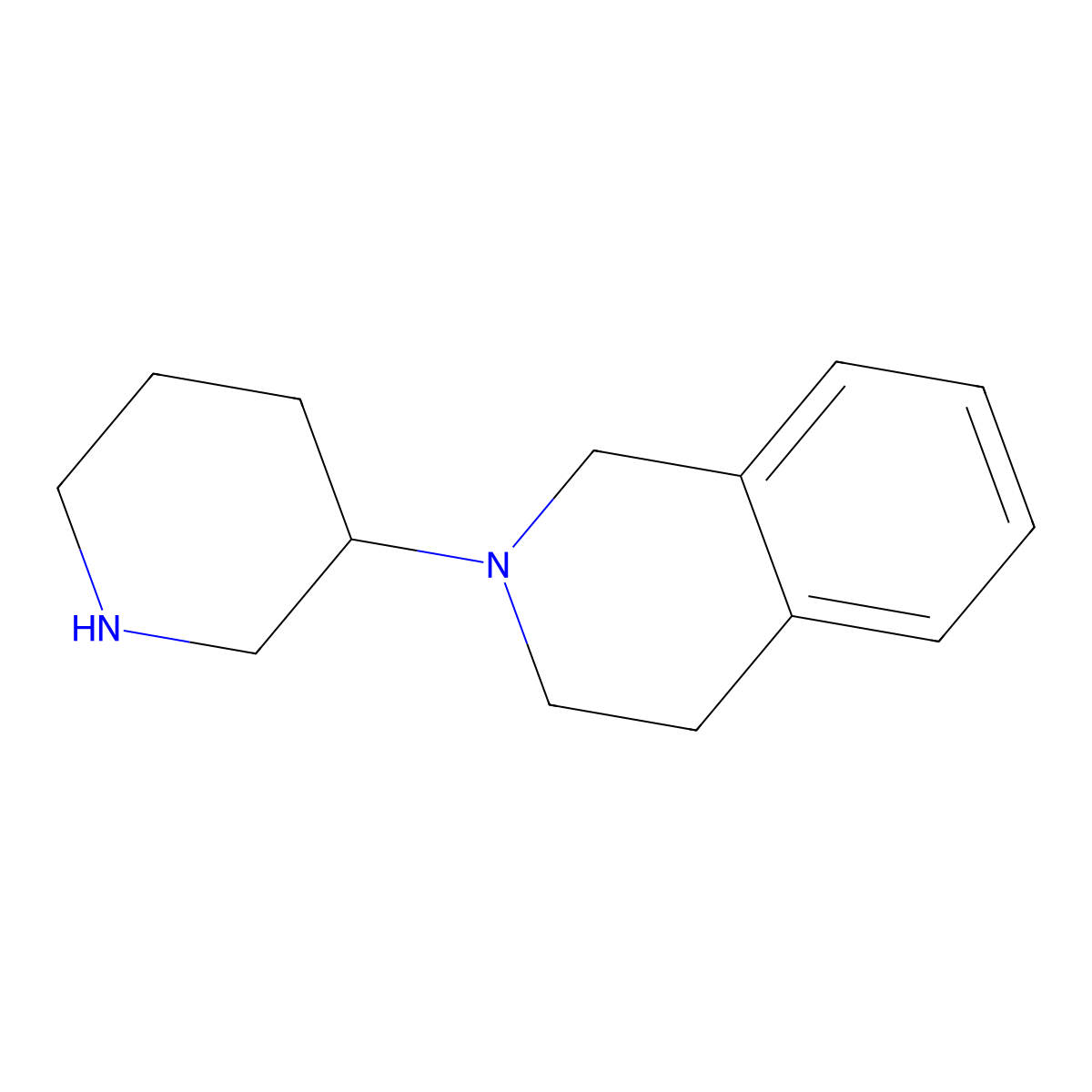 2-(Piperidin-3-yl)-1,2,3,4-tetrahydroisoquinoline molecular structure, CAS 1096289-98-3