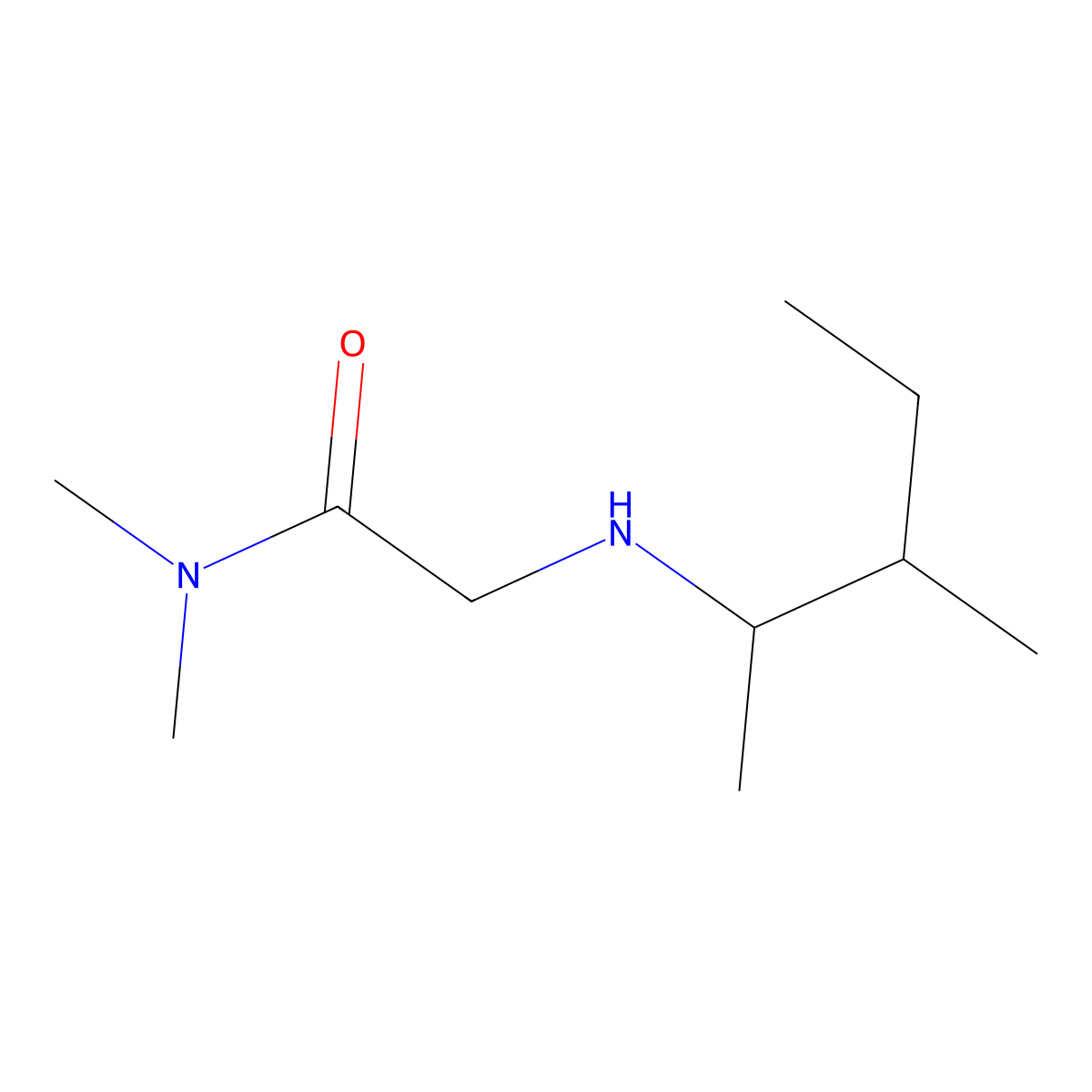 N,N-Dimethyl-2-[(3-methylpentan-2-yl)amino]acetamide molecular structure, CAS 1096313-01-7
