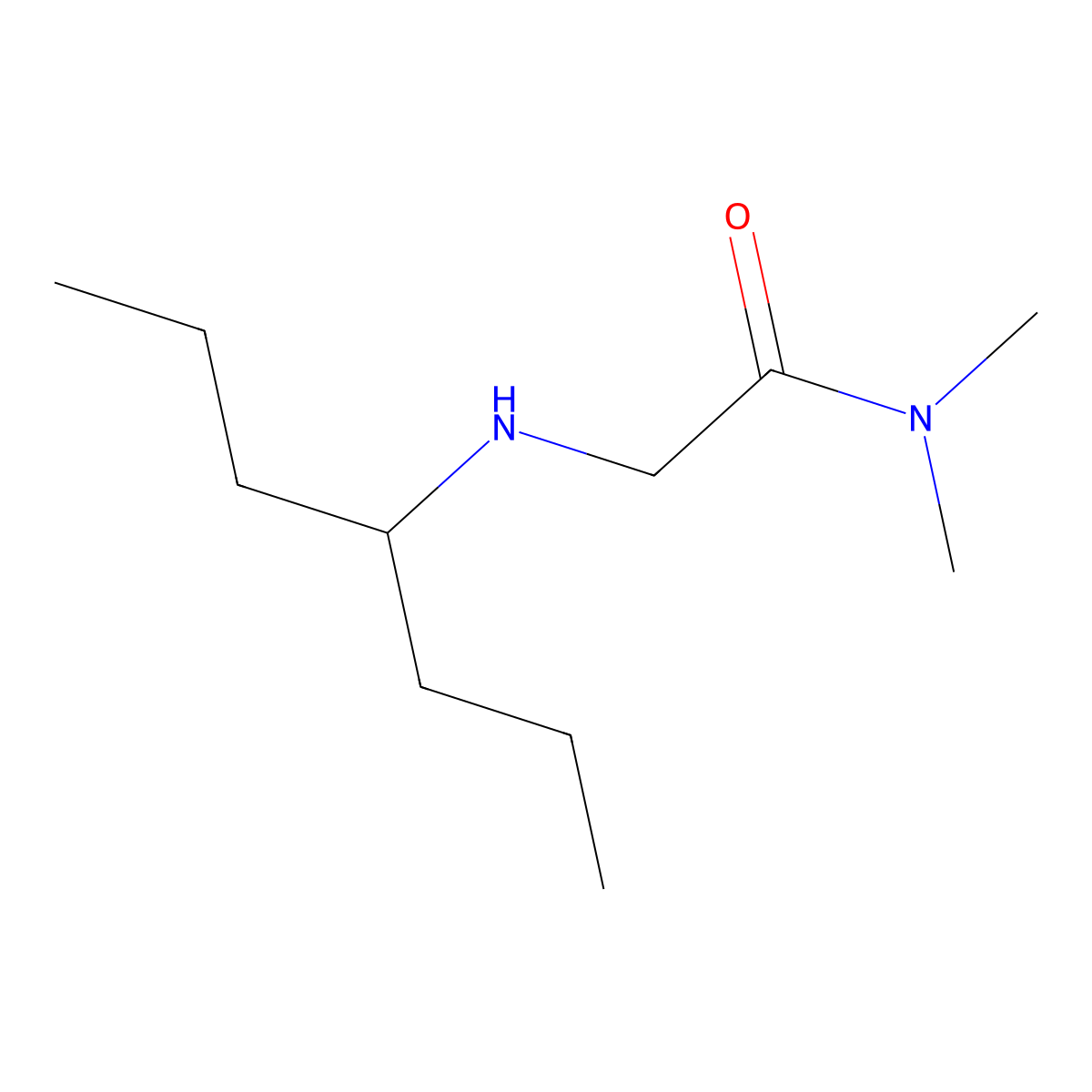 2-[(Heptan-4-yl)amino]-N,N-dimethylacetamide molecular structure, CAS 1096313-31-3