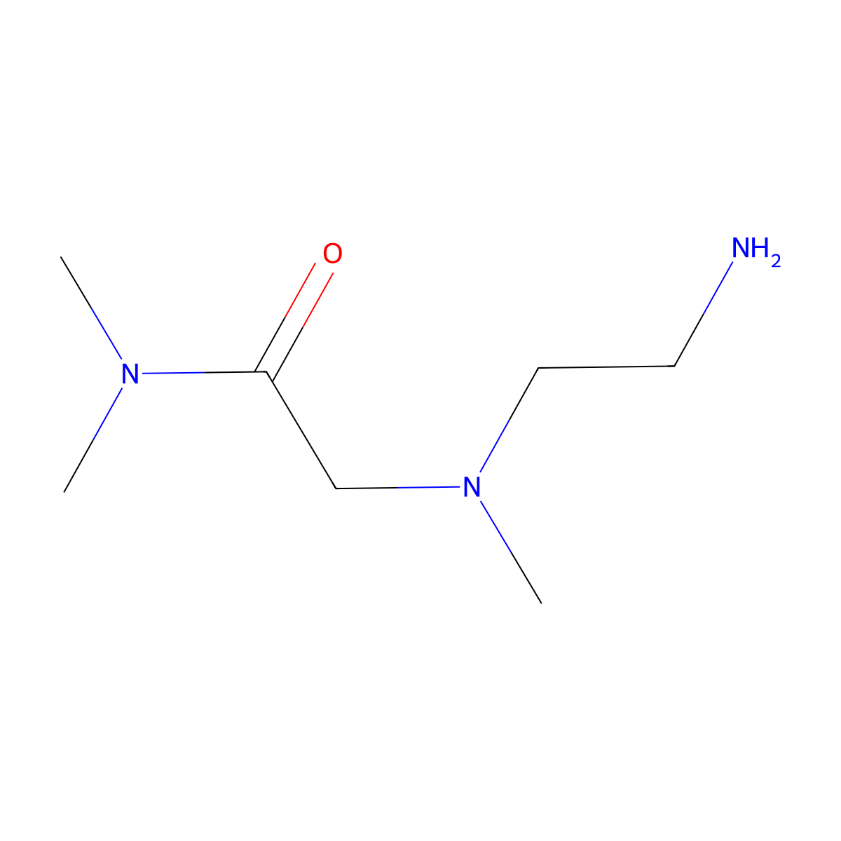 2-[(2-Aminoethyl)(methyl)amino]-N,N-dimethylacetamide molecular structure, CAS 1096314-99-6