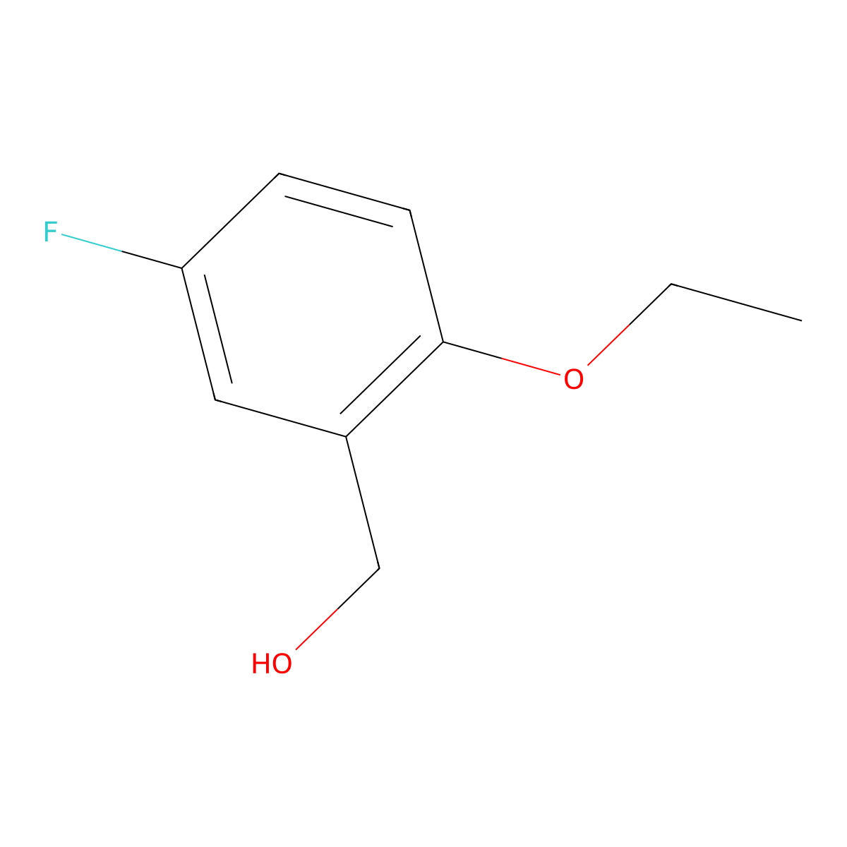 (2-Ethoxy-5-fluorophenyl)methanol molecular structure, CAS 1096330-41-4