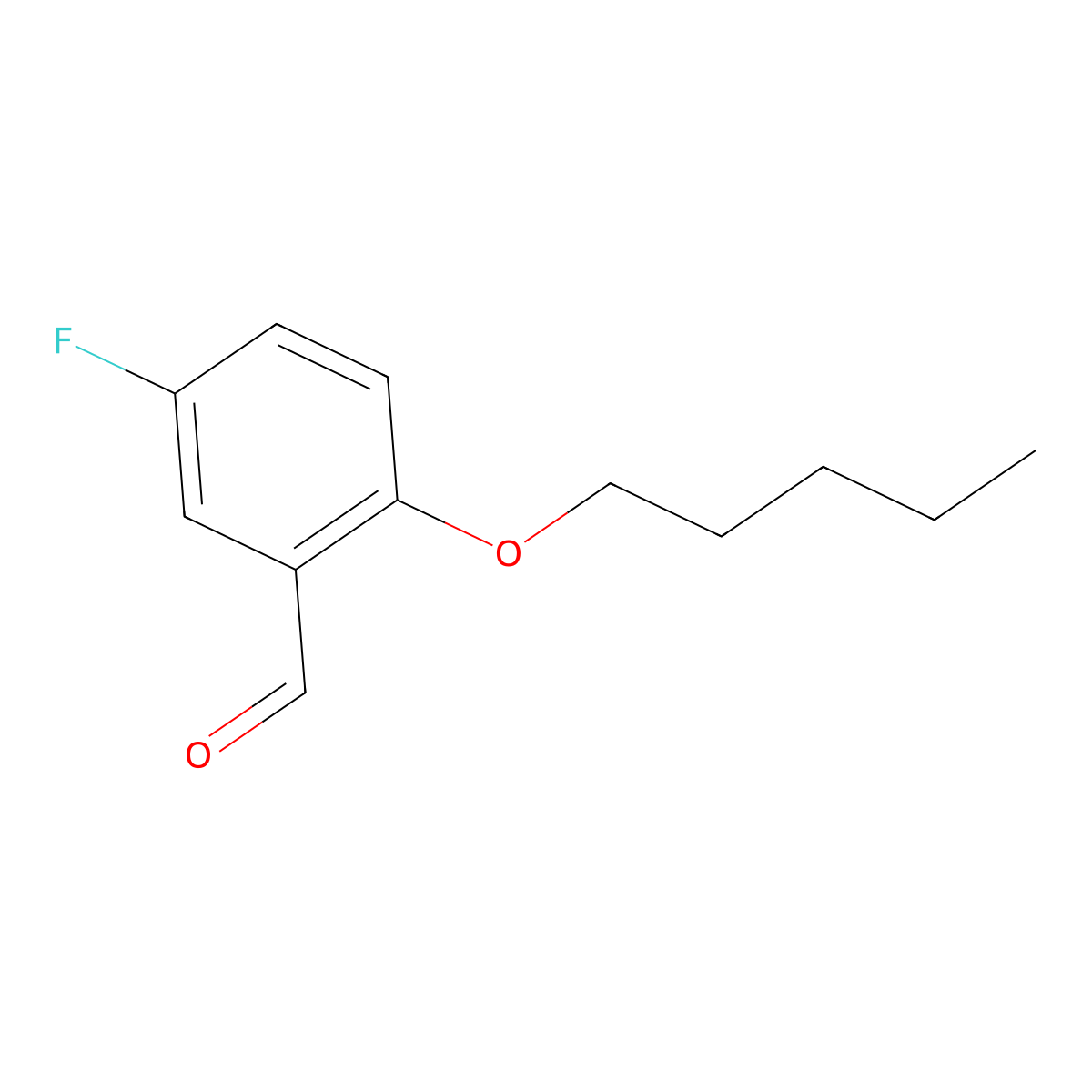 5-Fluoro-2-(pentyloxy)benzaldehyde molecular structure, CAS 1096331-34-8
