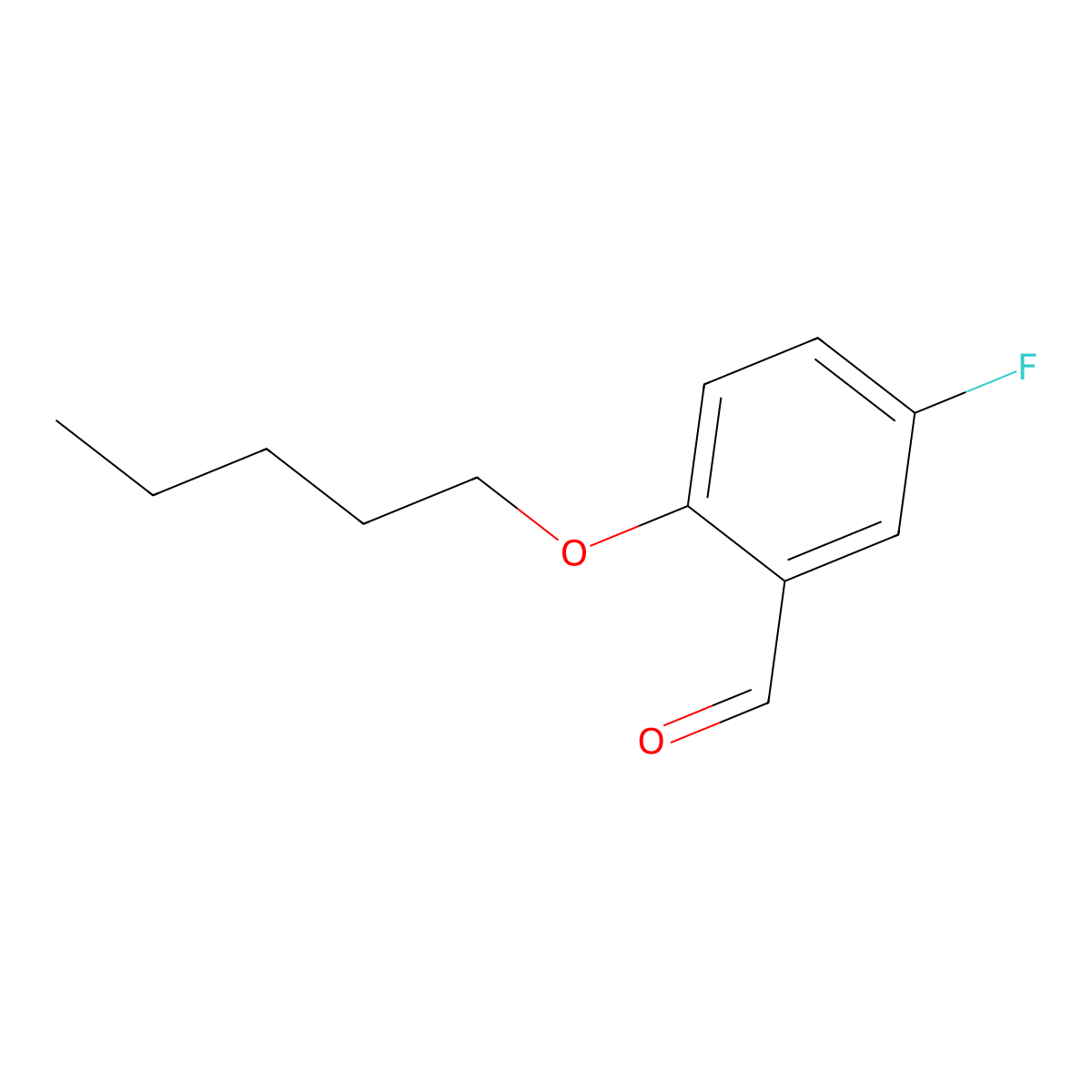 5-Fluoro-2-(pentyloxy)benzaldehyde molecular structure, CAS 1096331-34-8