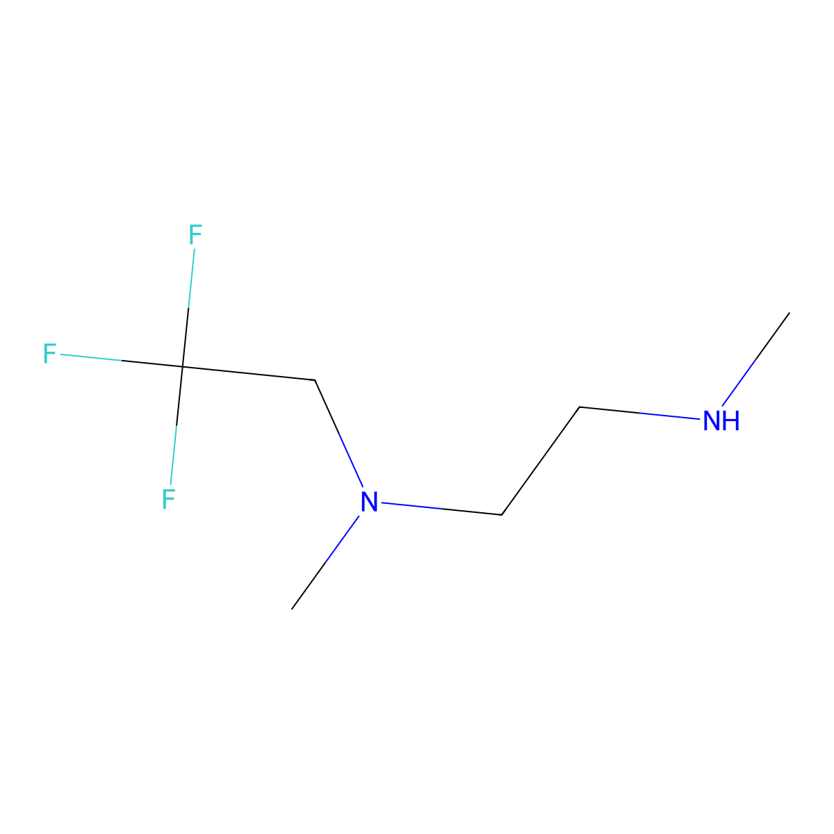 Methyl({2-[methyl(2,2,2-trifluoroethyl)amino]ethyl})amine molecular structure, CAS 1096348-60-5