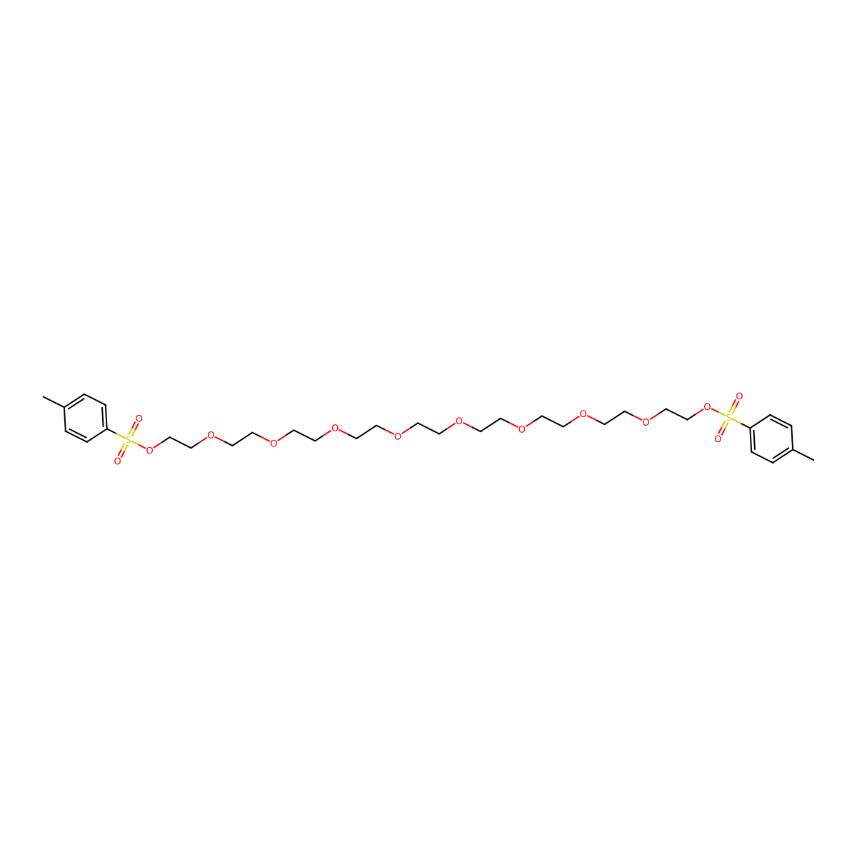 Tos-PEG10-Tos molecular structure, CAS 109635-64-5