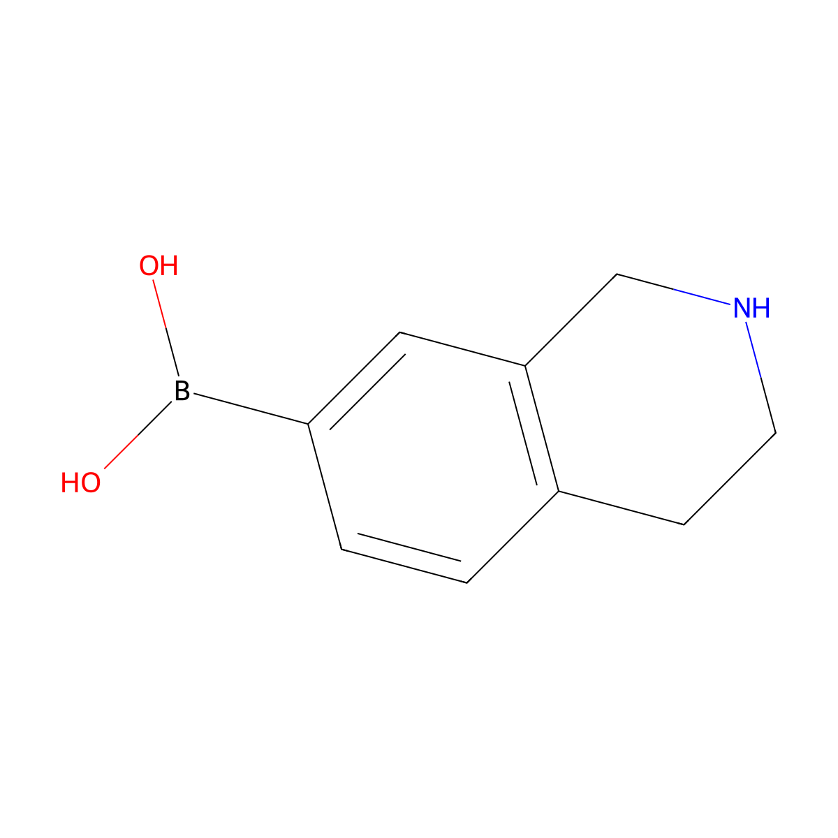 (1,2,3,4-Tetrahydroisoquinolin-7-yl)boronic acid molecular structure, CAS 1096359-11-3