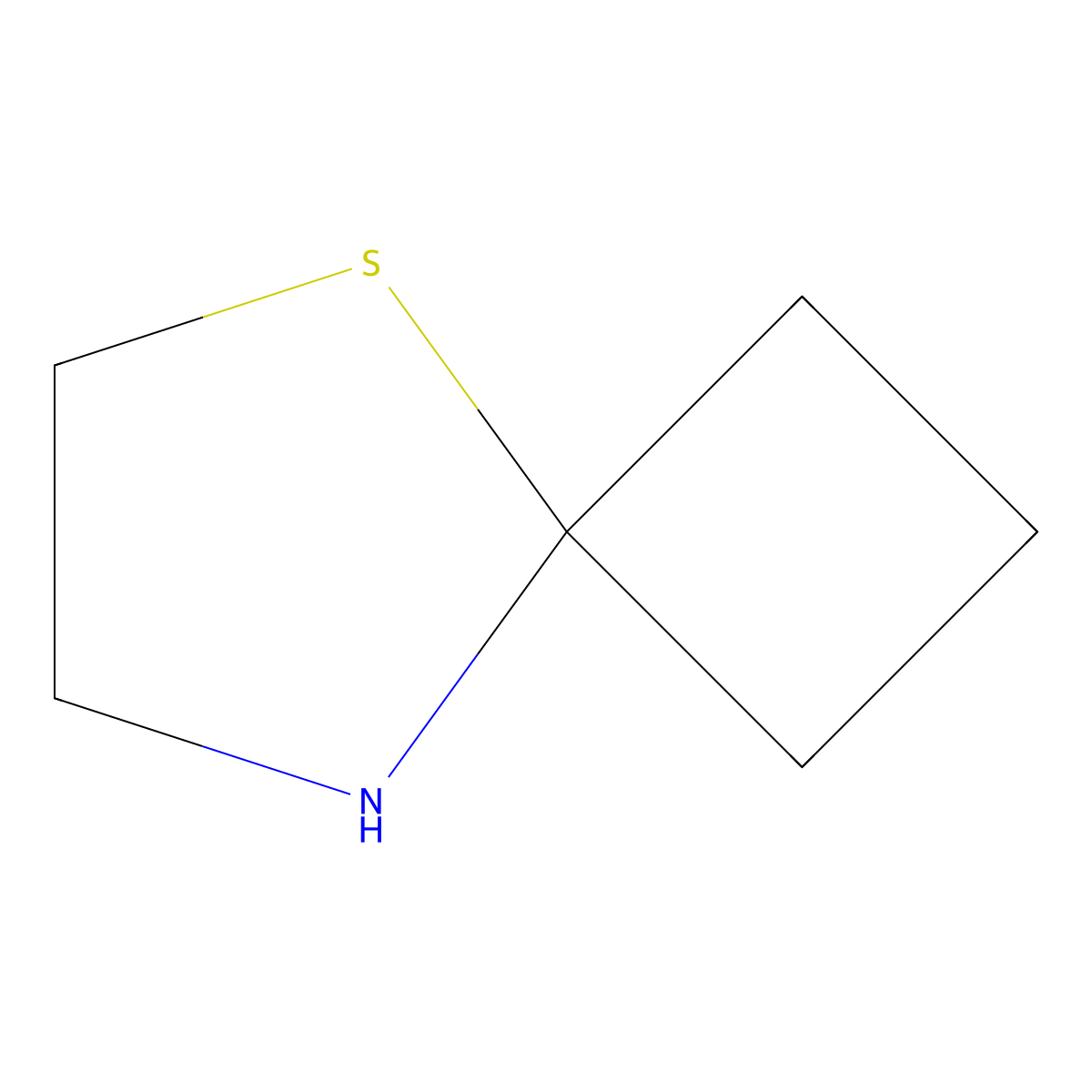 5-Thia-8-azaspiro(3.4)octane molecular structure, CAS 109640-45-1