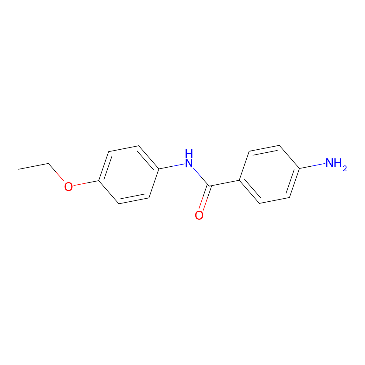 4-amino-N-(4-ethoxyphenyl)benzamide molecular structure, CAS 109651-02-7