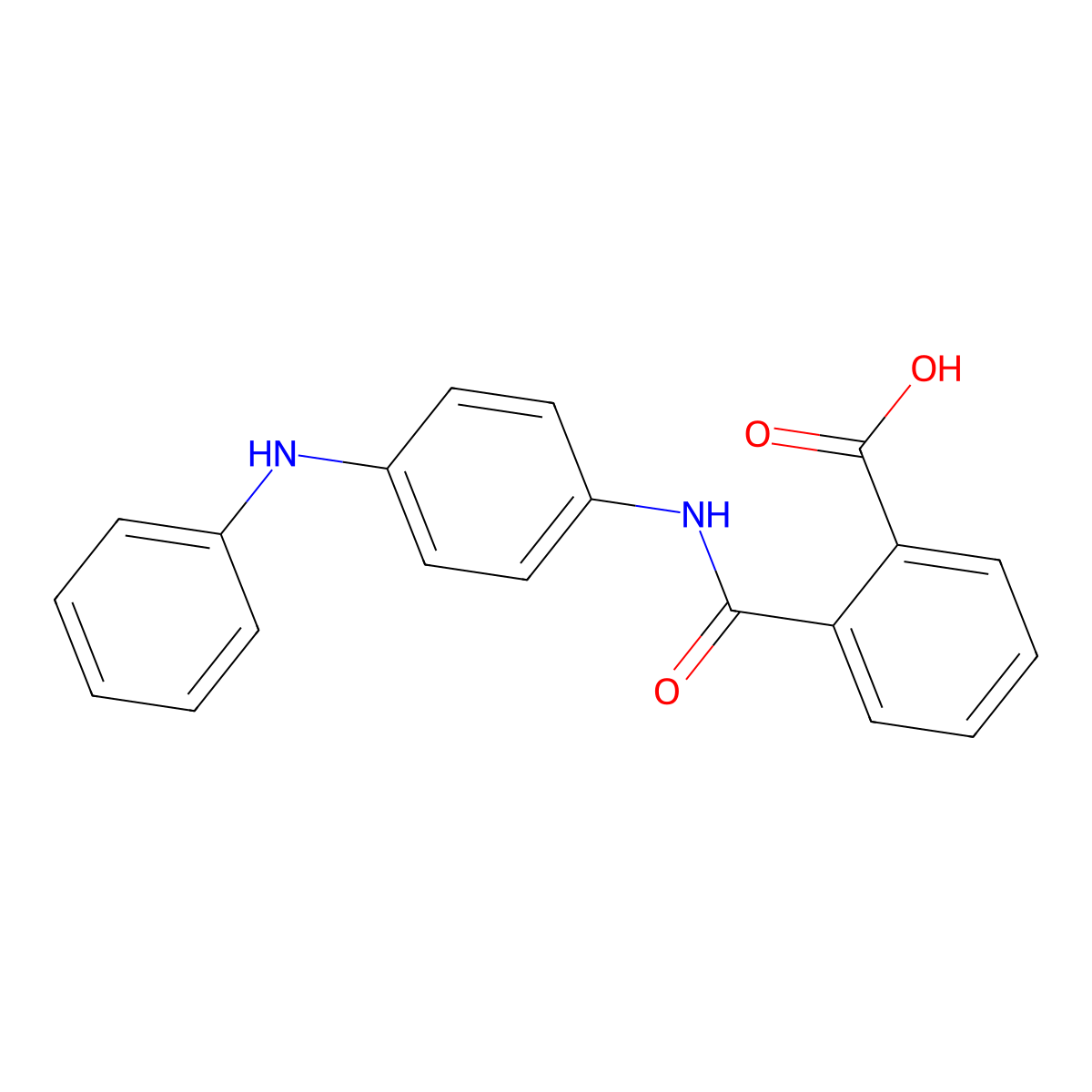 N-(4-Phenylamino-phenyl)-phthalamic acid molecular structure, CAS 109653-40-9