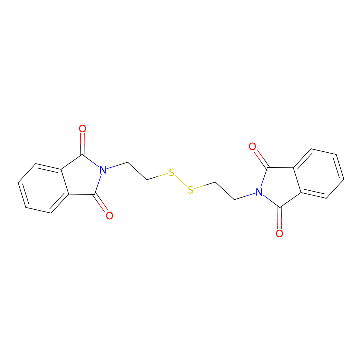 Di-phthaloyl-cystamine molecular structure, CAS 109653-49-8