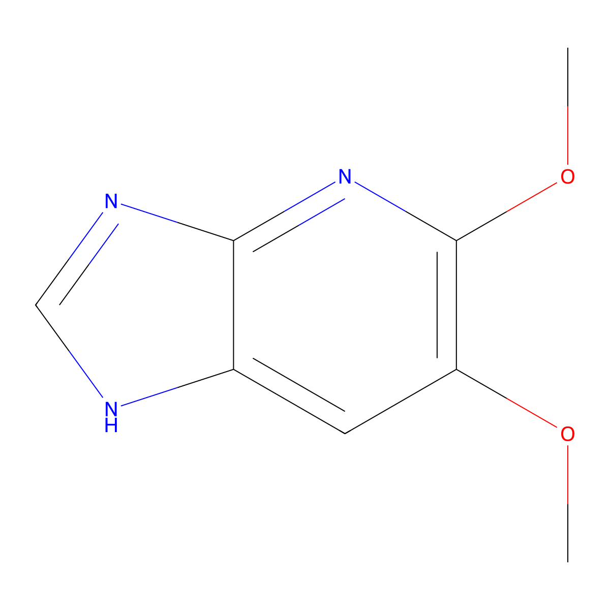 5,6-Dimethoxy-3h-imidazo[4,5-b]pyridine molecular structure, CAS 1096666-06-6