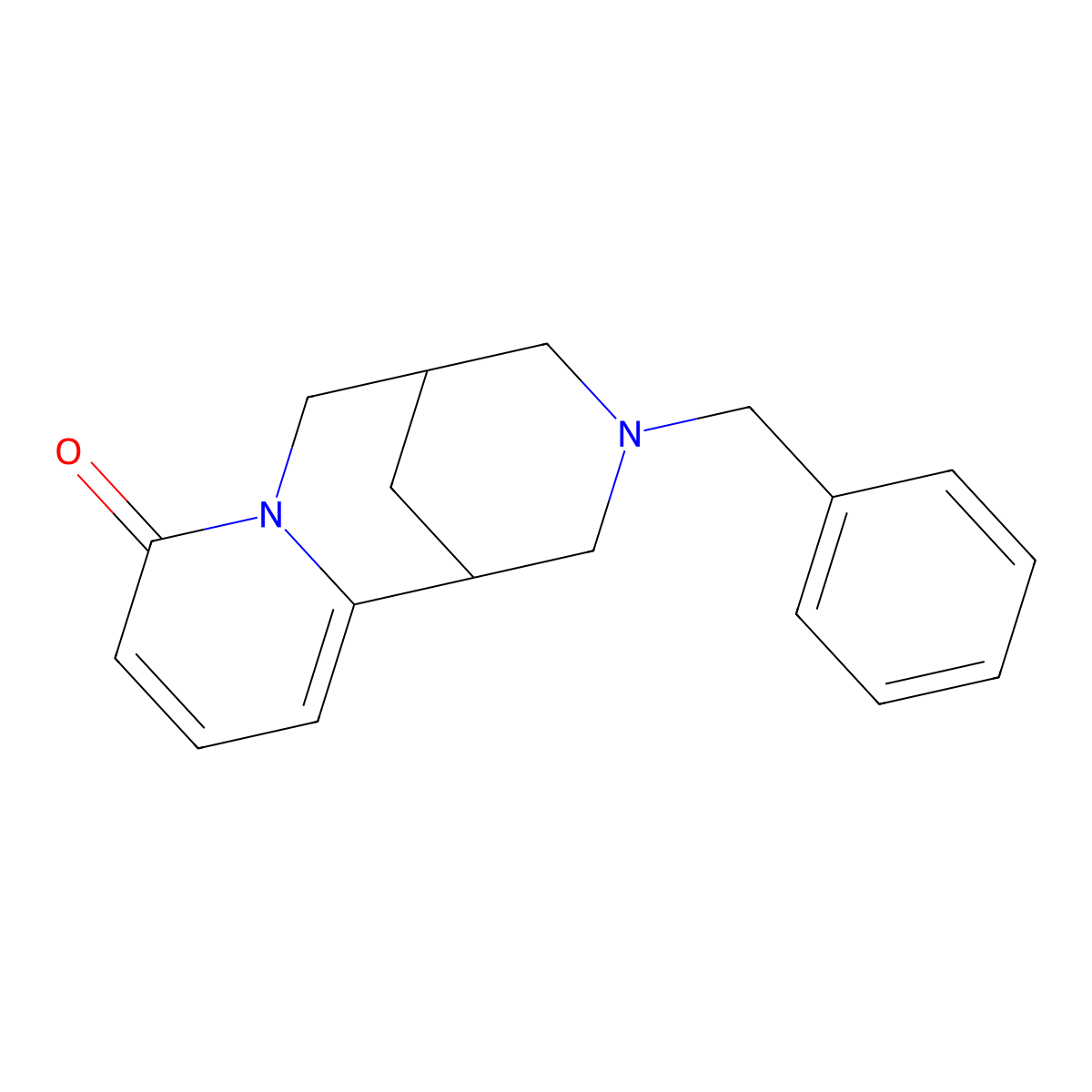 1,2,3,4,5,6-Hexahydro-3-(phenylmethyl)-1,5-methano-8H-pyrido(1,2-a)(1,5)diazocin-8-one molecular structure, CAS 109667-42-7