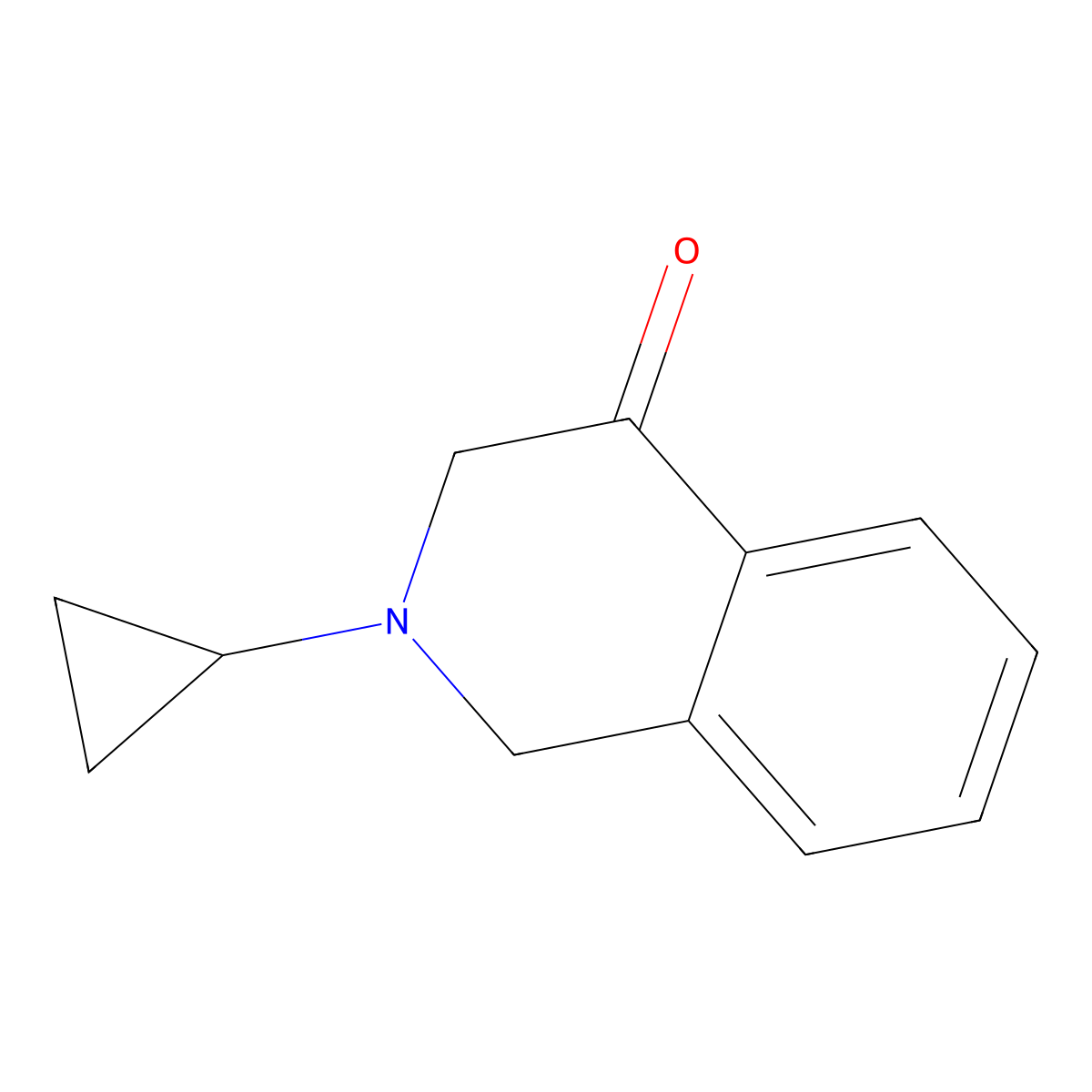2-Cyclopropyl-1,2,3,4-tetrahydroisoquinolin-4-one molecular structure, CAS 1096678-68-0