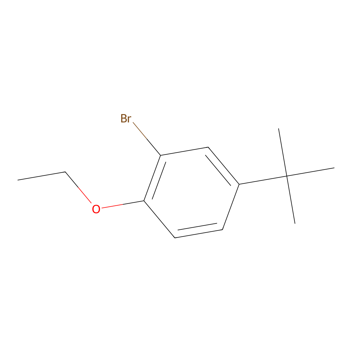 2-Bromo-4-(tert-butyl)-1-ethoxybenzene molecular structure, CAS 1096679-03-6
