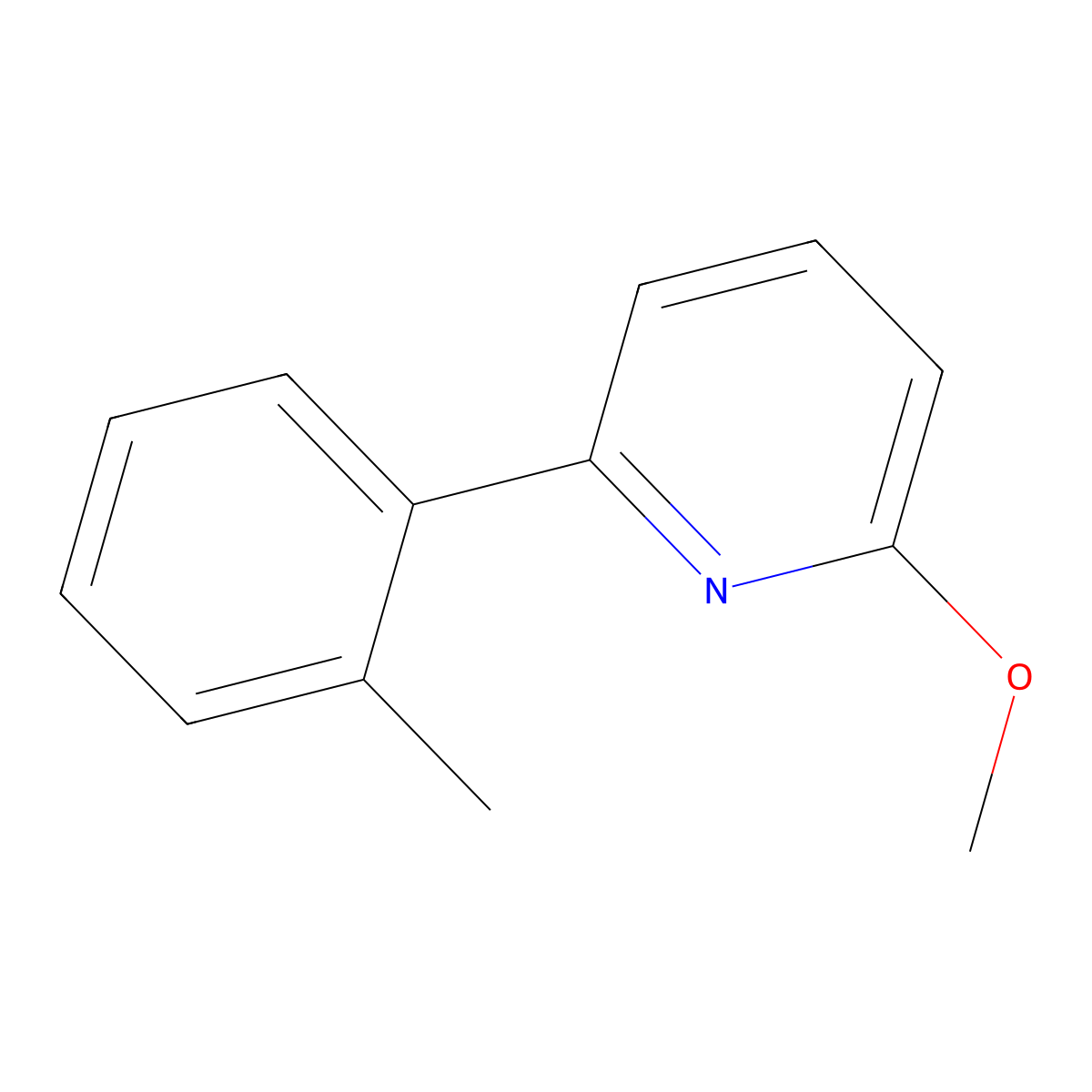 2-Methoxy-6-(2-methylphenyl)pyridine molecular structure, CAS 1096689-47-2