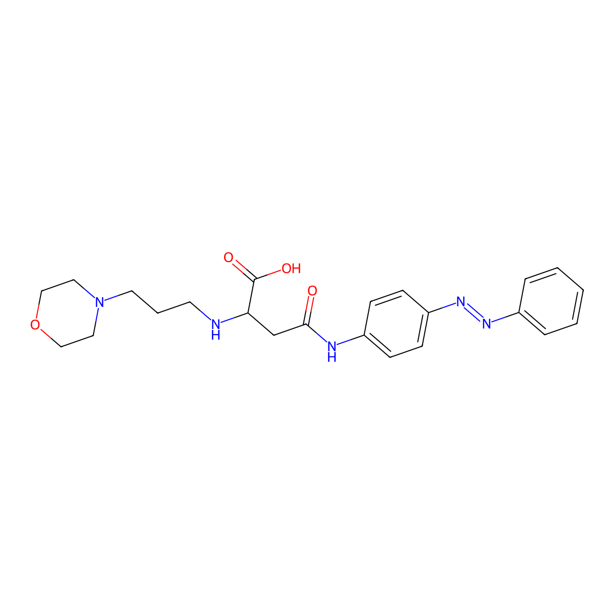 (Z)-2-((3-morpholinopropyl)amino)-4-oxo-4-((4-(phenyldiazenyl)phenyl)amino)butanoic acid molecular structure, CAS 1096706-32-9