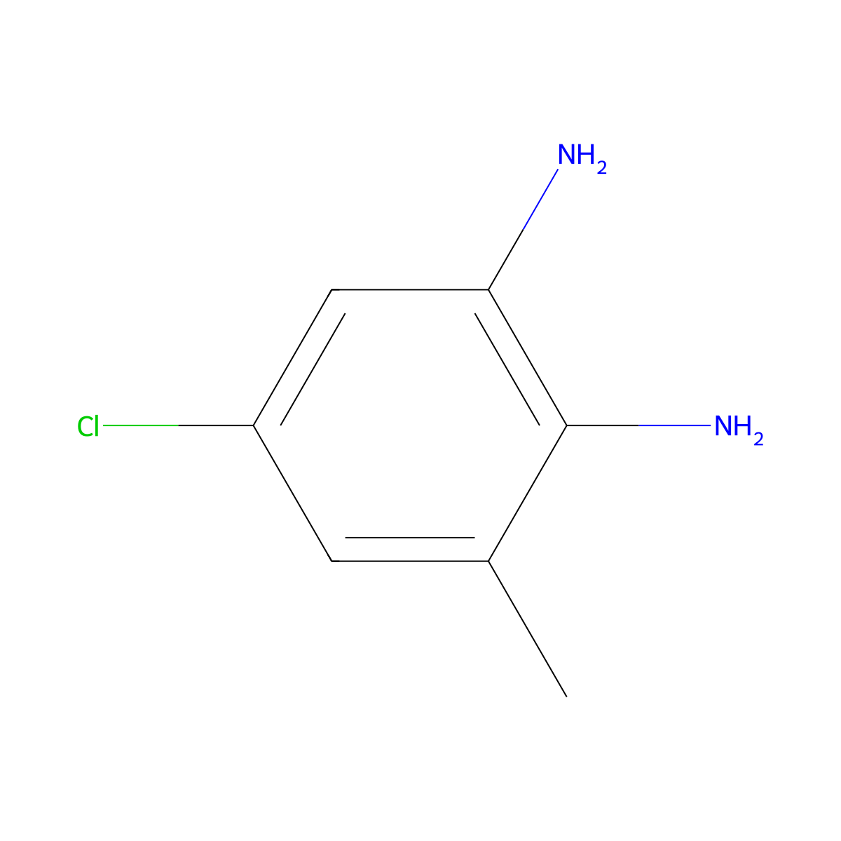 5-Chloro-3-methylbenzene-1,2-diamine molecular structure, CAS 109671-52-5