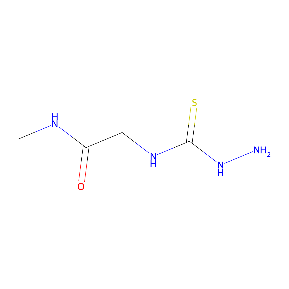 2-[(aminocarbamothioyl)amino]-N-methylacetamide molecular structure, CAS 1096793-70-2